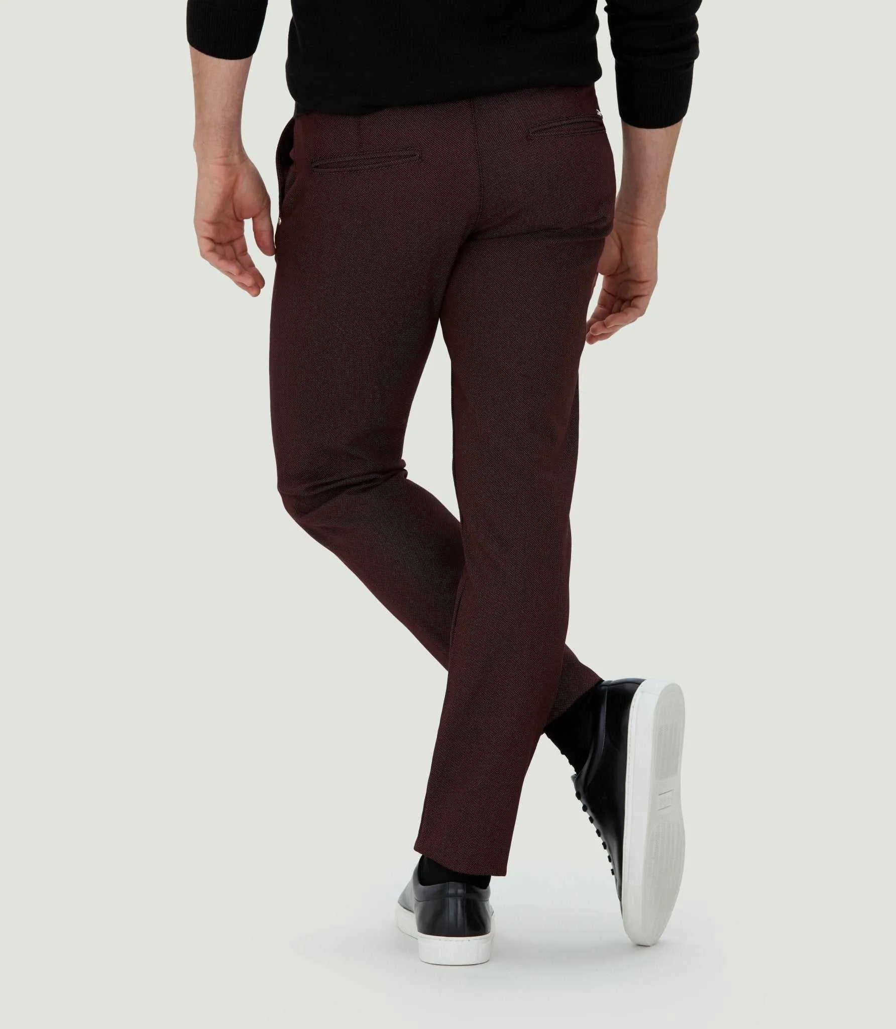 Pantalon chino bordeaux 