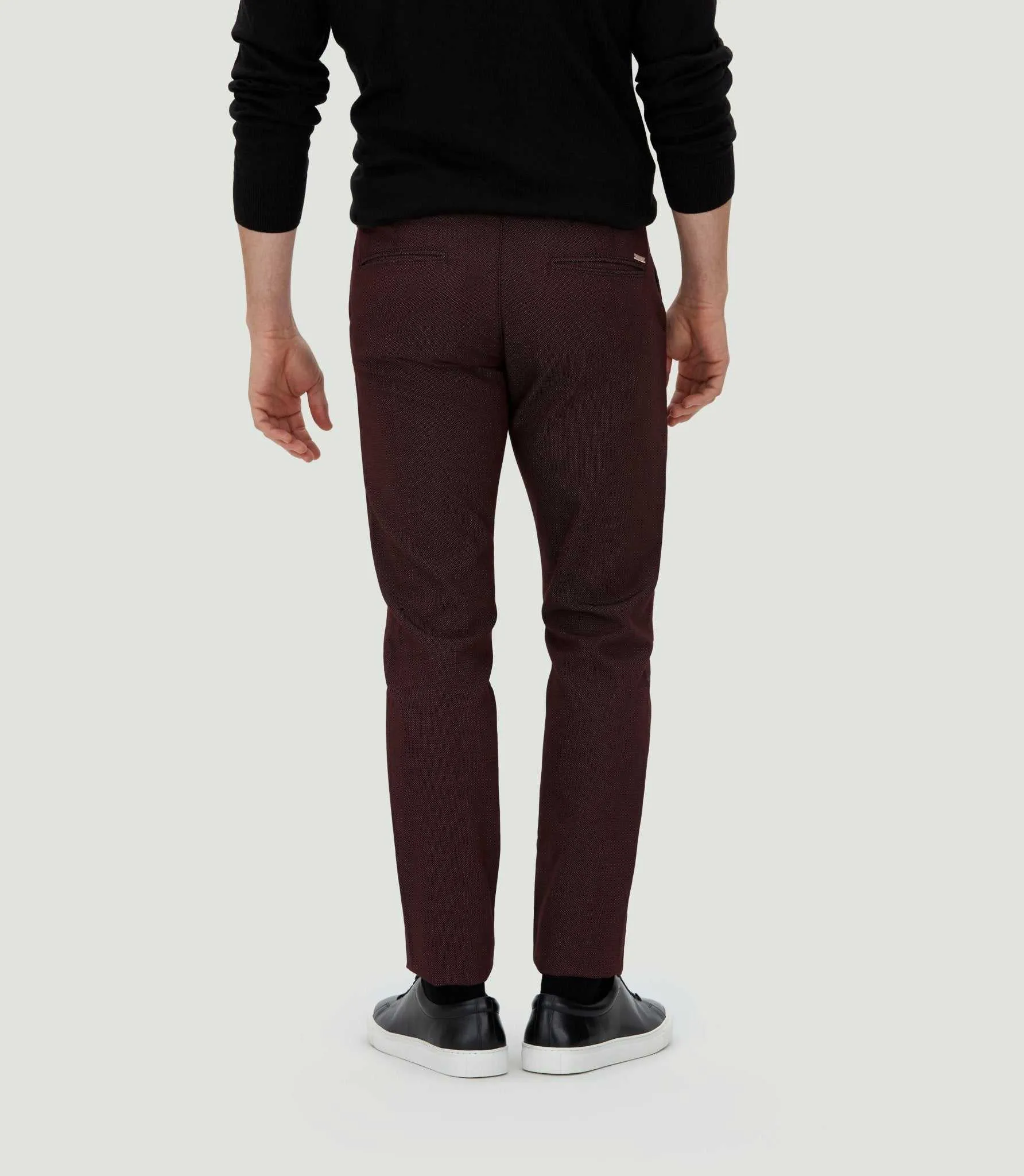 Pantalon chino bordeaux 