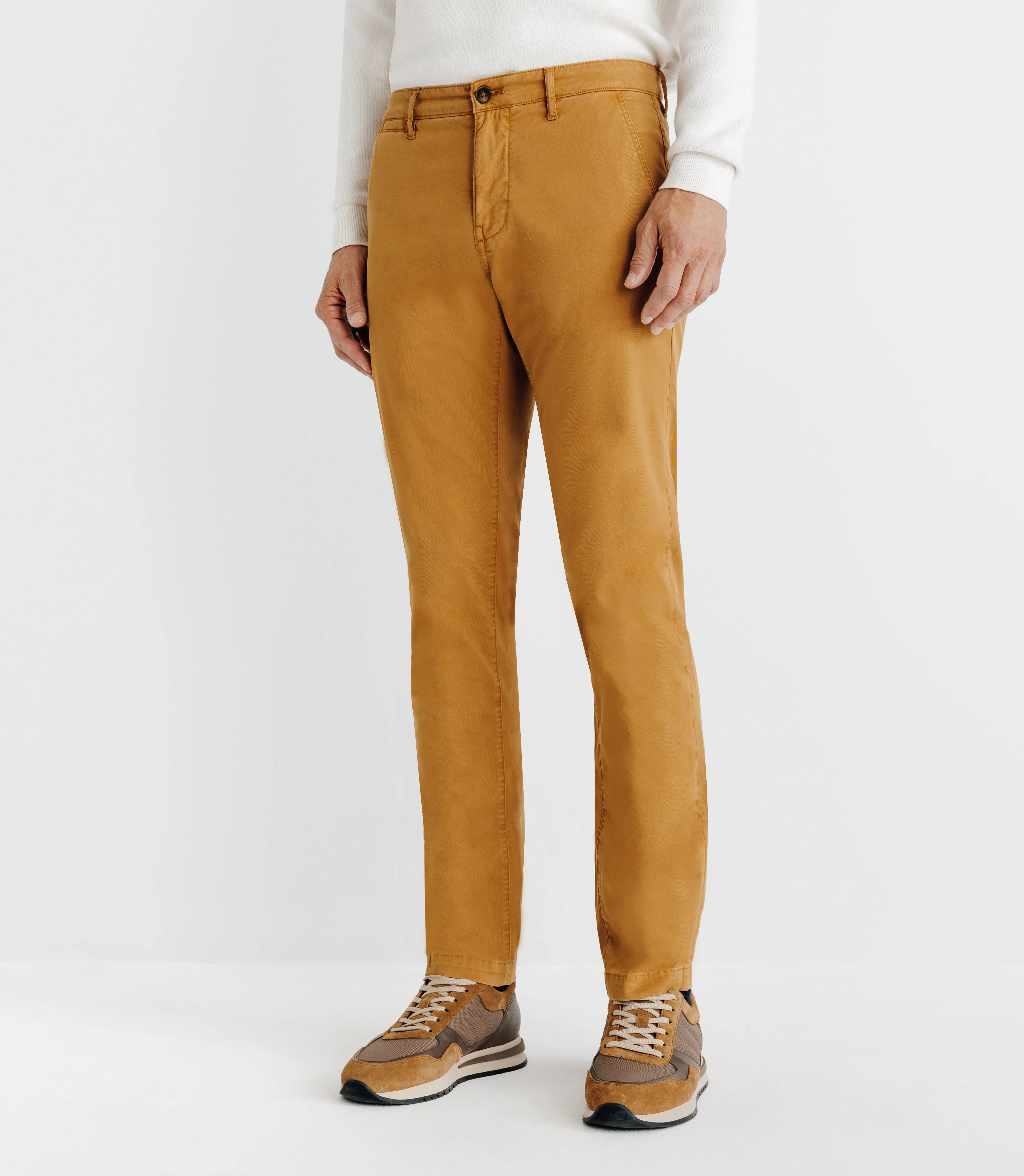 Pantalon chino camel