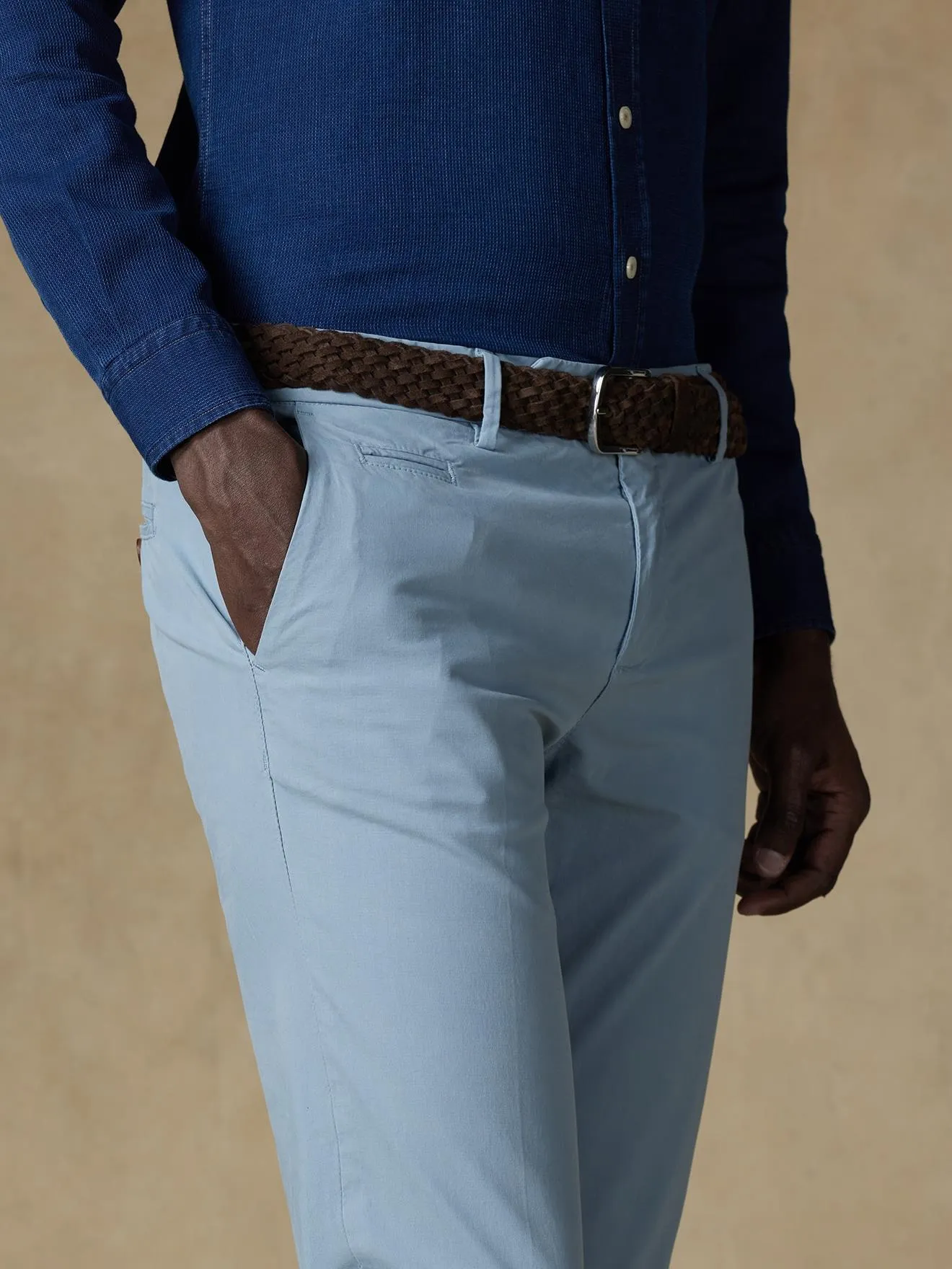 Pantalon chino celadon 