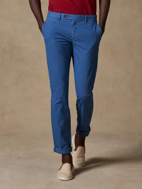 Pantalon chino cobalt