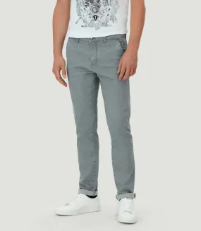 Pantalon chino coloris gris clair Cascade