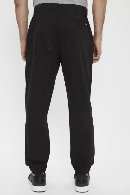 Pantalon chino jogger noir