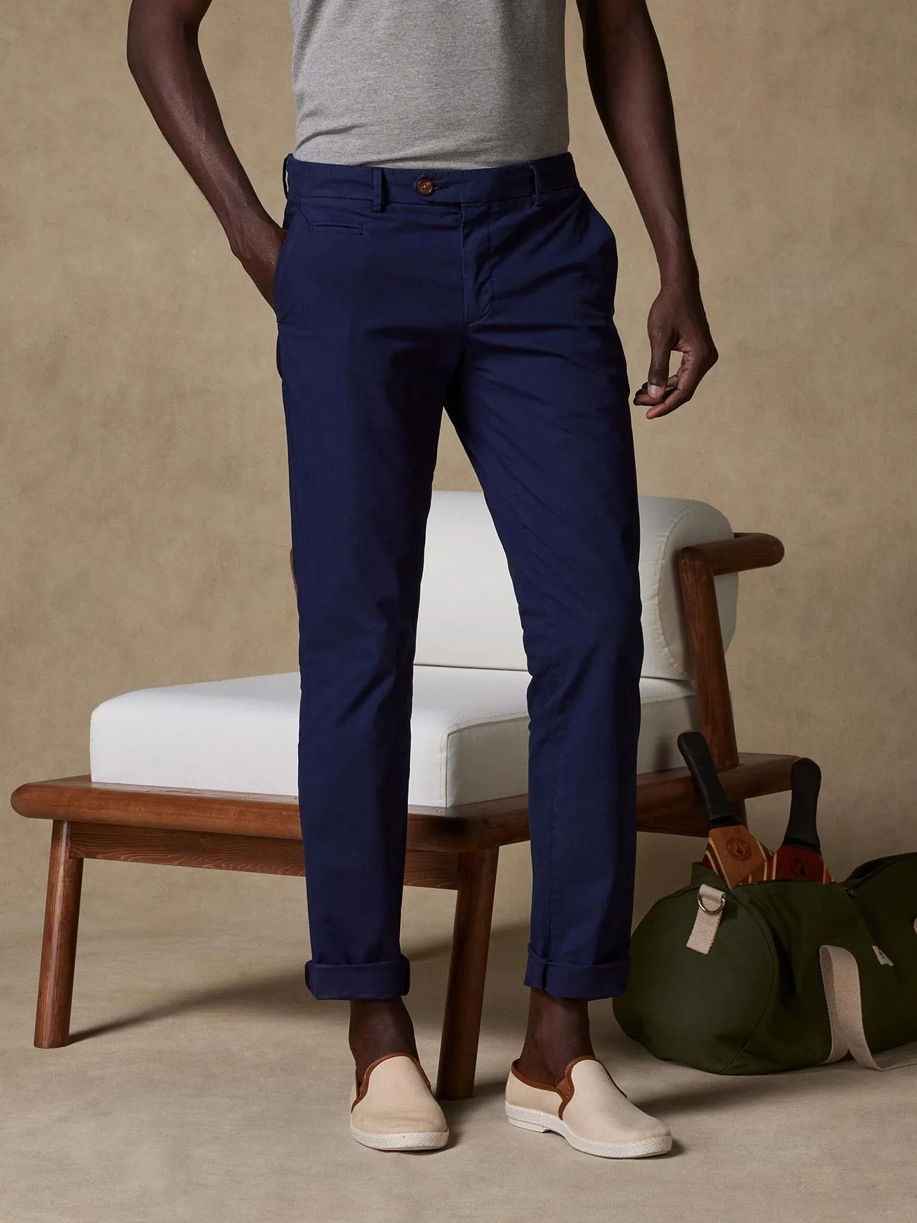 Pantalon chino marine