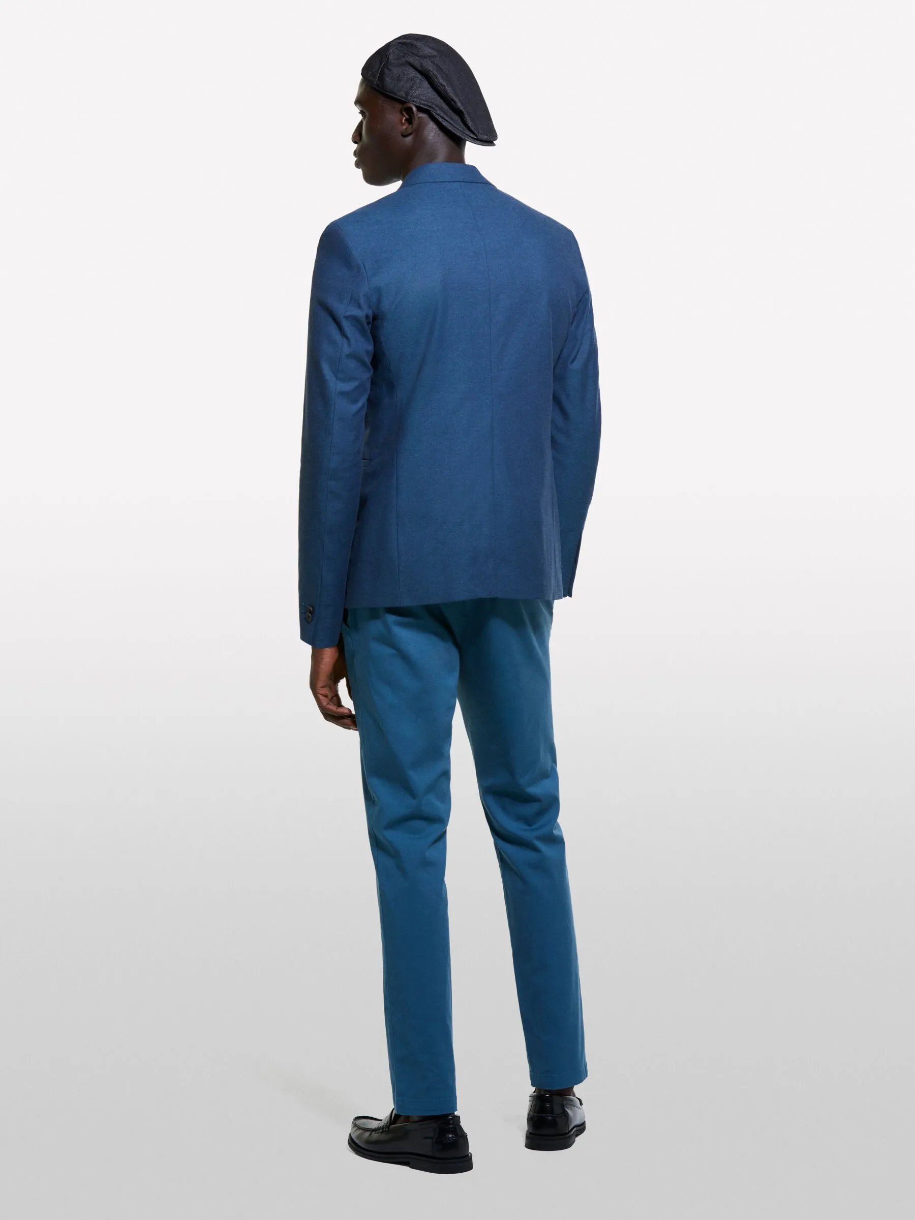 Pantalon chino slim bleu