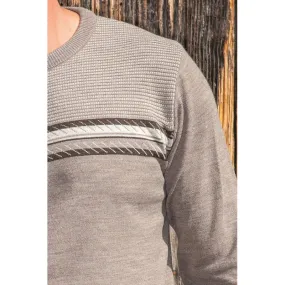 Pull 50% coton manches longues