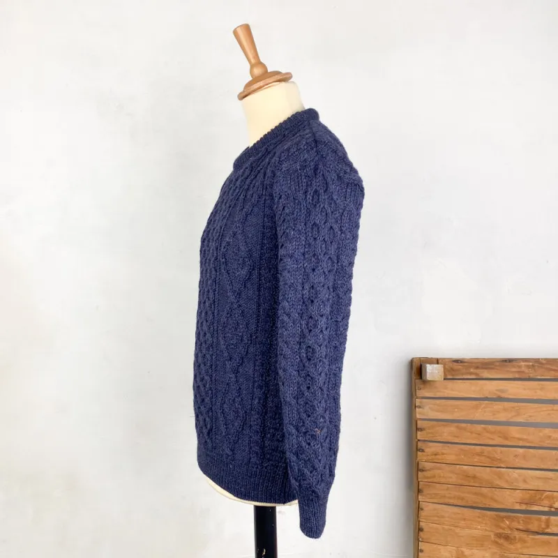 Pull en laine bleu marine