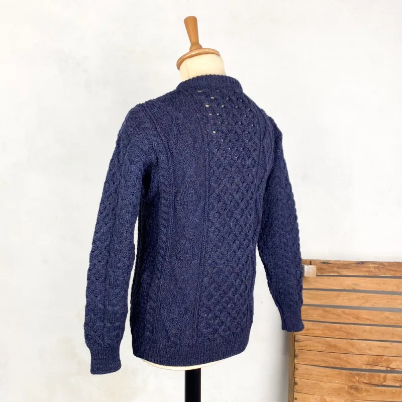 Pull en laine bleu marine