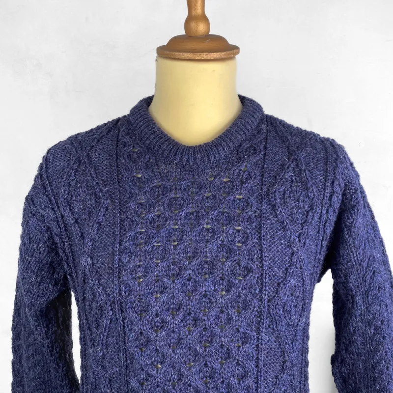 Pull en laine bleu marine