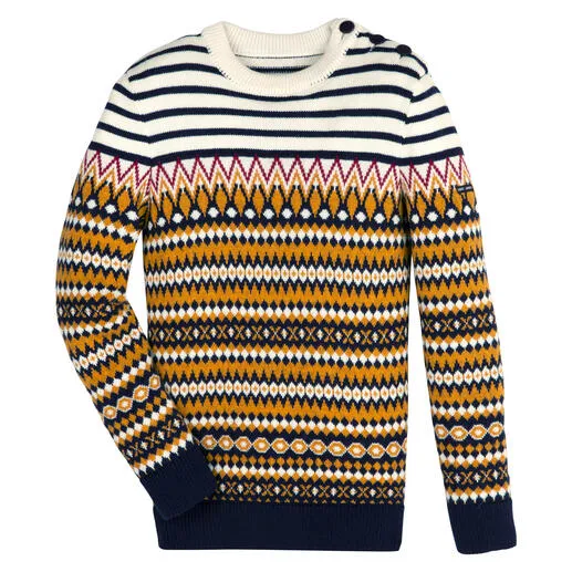 Pull en tricot jacquard Saint James