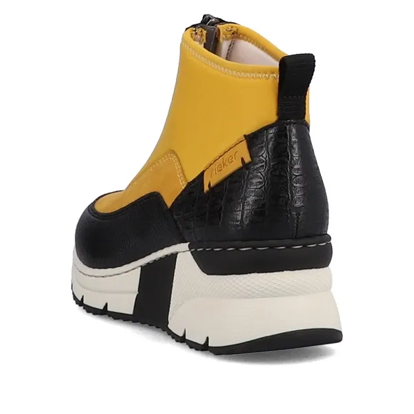 Rieker bottines et boots n6352 68 jaune