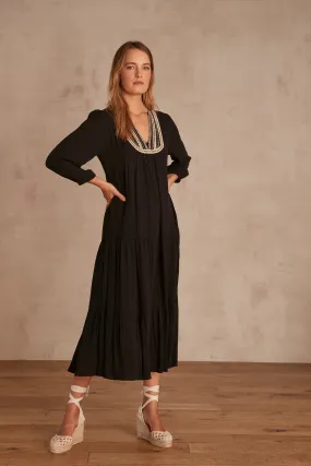 Robe brodée Anna VISCOSE | Maison 123