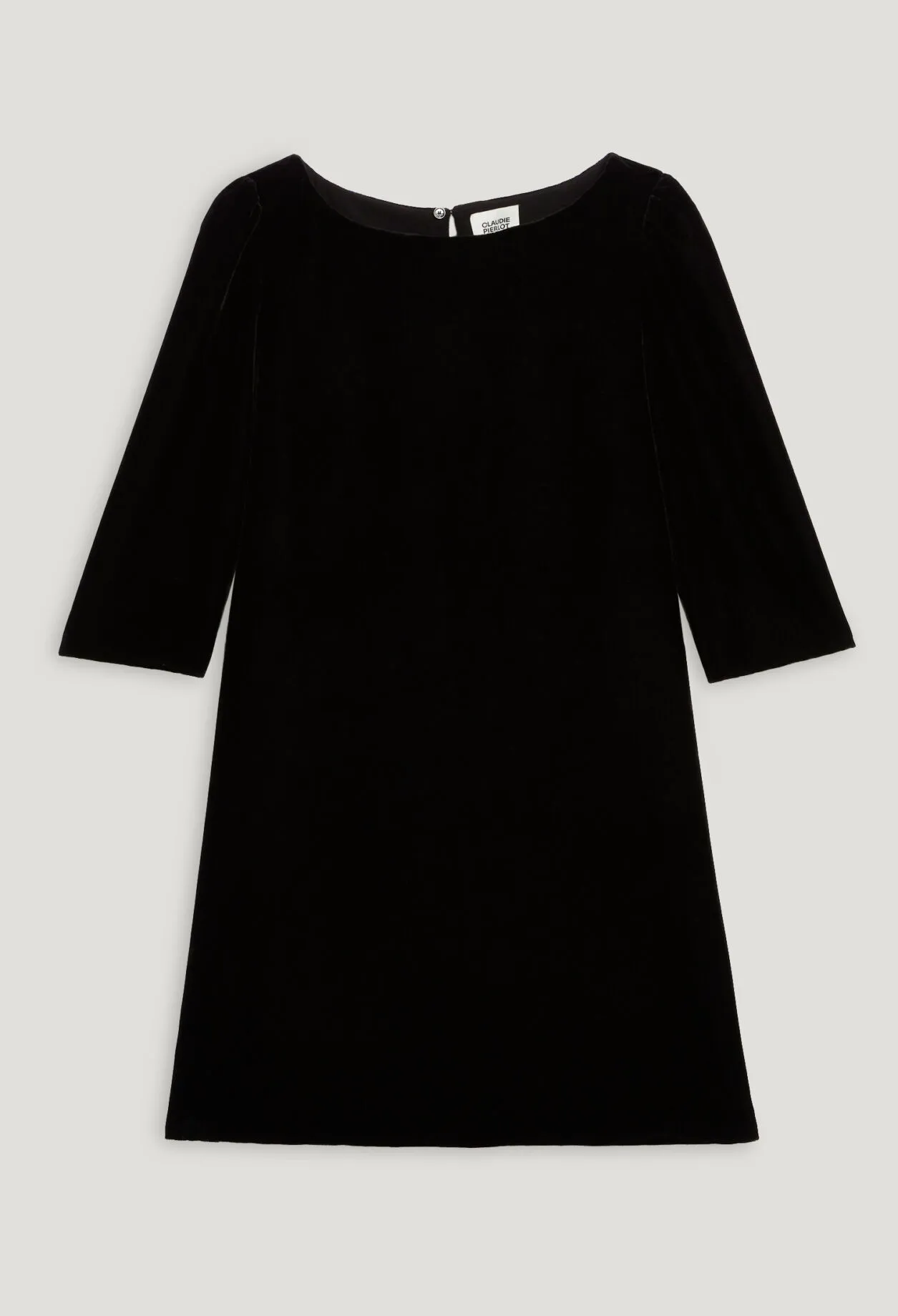 Robe courte Rififi velours noir | Claudie FR