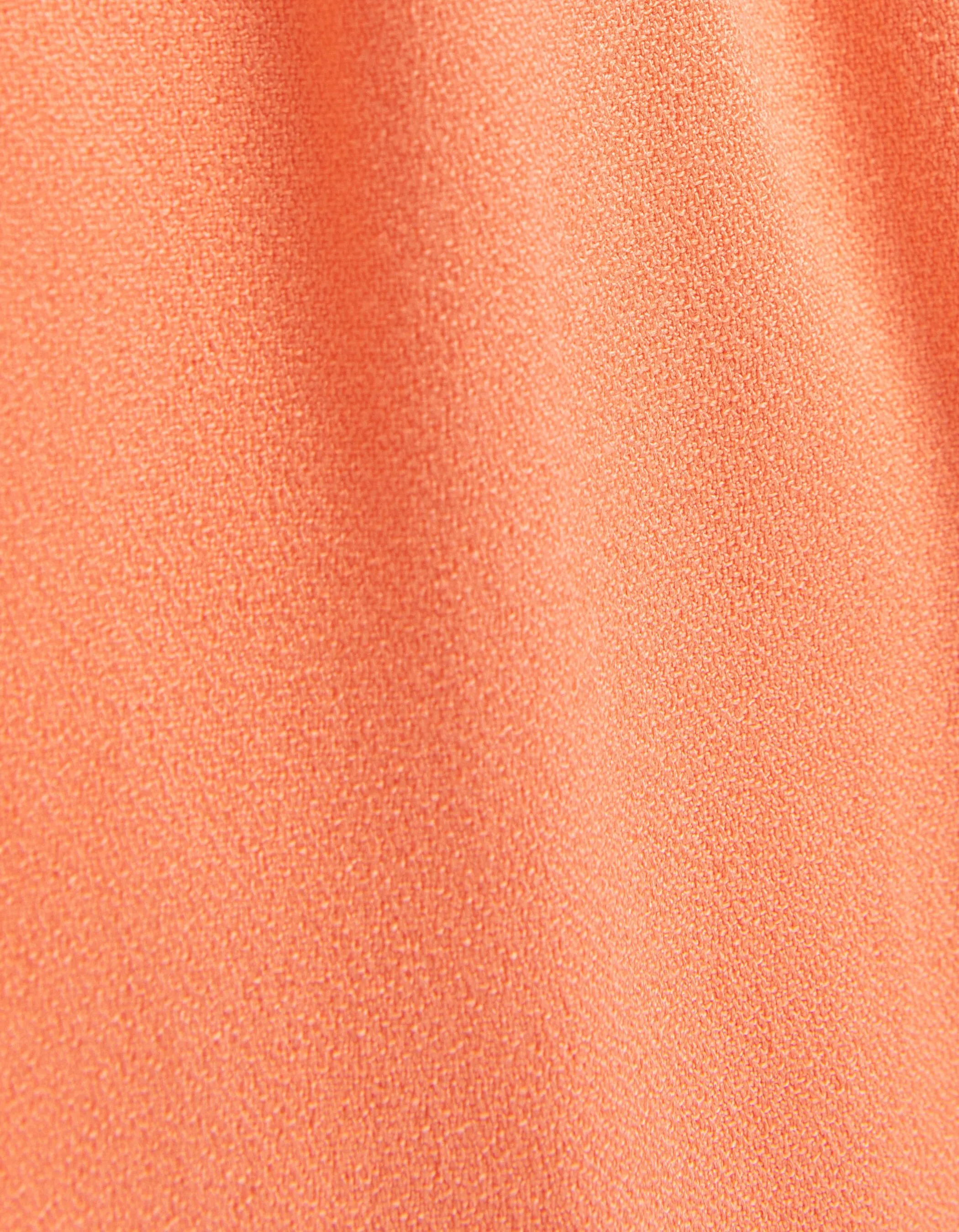 Robe orange larges manches volantées fille