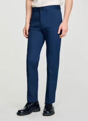 SANDRO  Pantalon chino en coton mélangé - Bleu