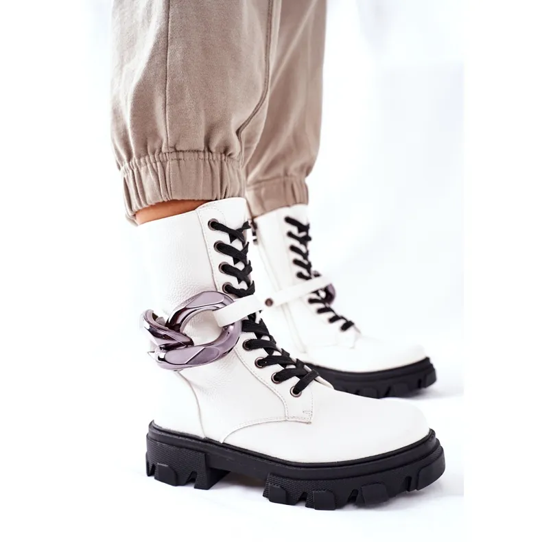 S.Barski Bottines S. Barski Femme Blanc Jensen blanche