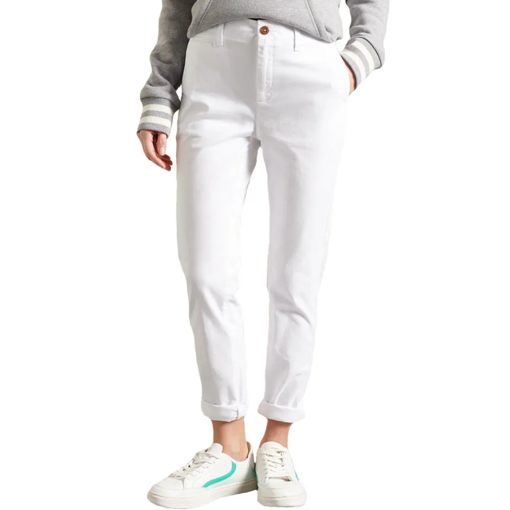 Slim Chino Pantalon Femme