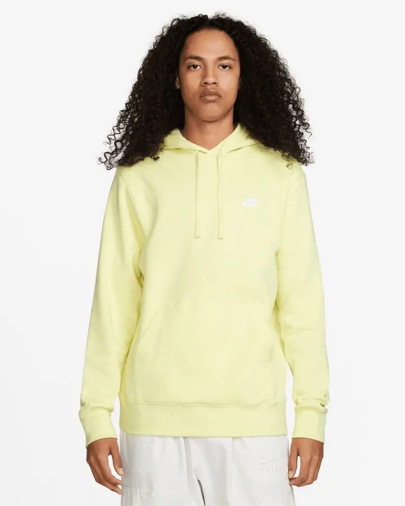 Sweat à capuche Nike Sportswear Club Fleece Vert Lumineux pour homme