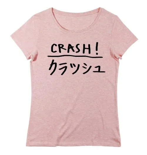 T-shirt Femme Crash - Top Tendance Caractères Japonais | Grafitee