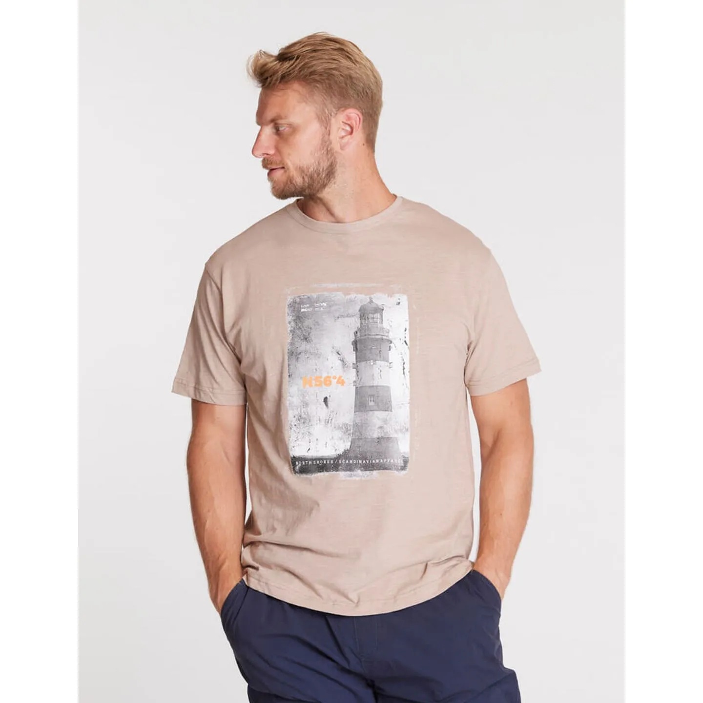 T-shirt imprimé phare grande taille pour homme du 3XL au 8XL | Look marin et tendance