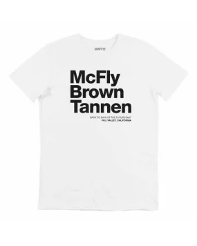 T-shirt McFly Brown Tannen - Tshirt Cool & Tendance BTTF | Grafitee