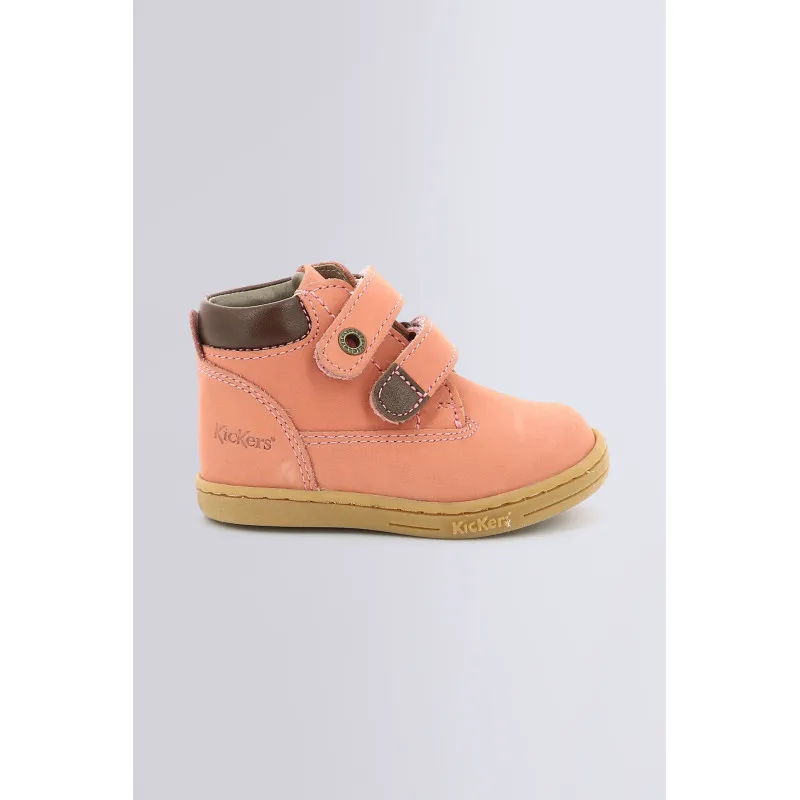 Tackeasy - Bottines rose clair pour fille et garçon - Kickers © Site Officiel