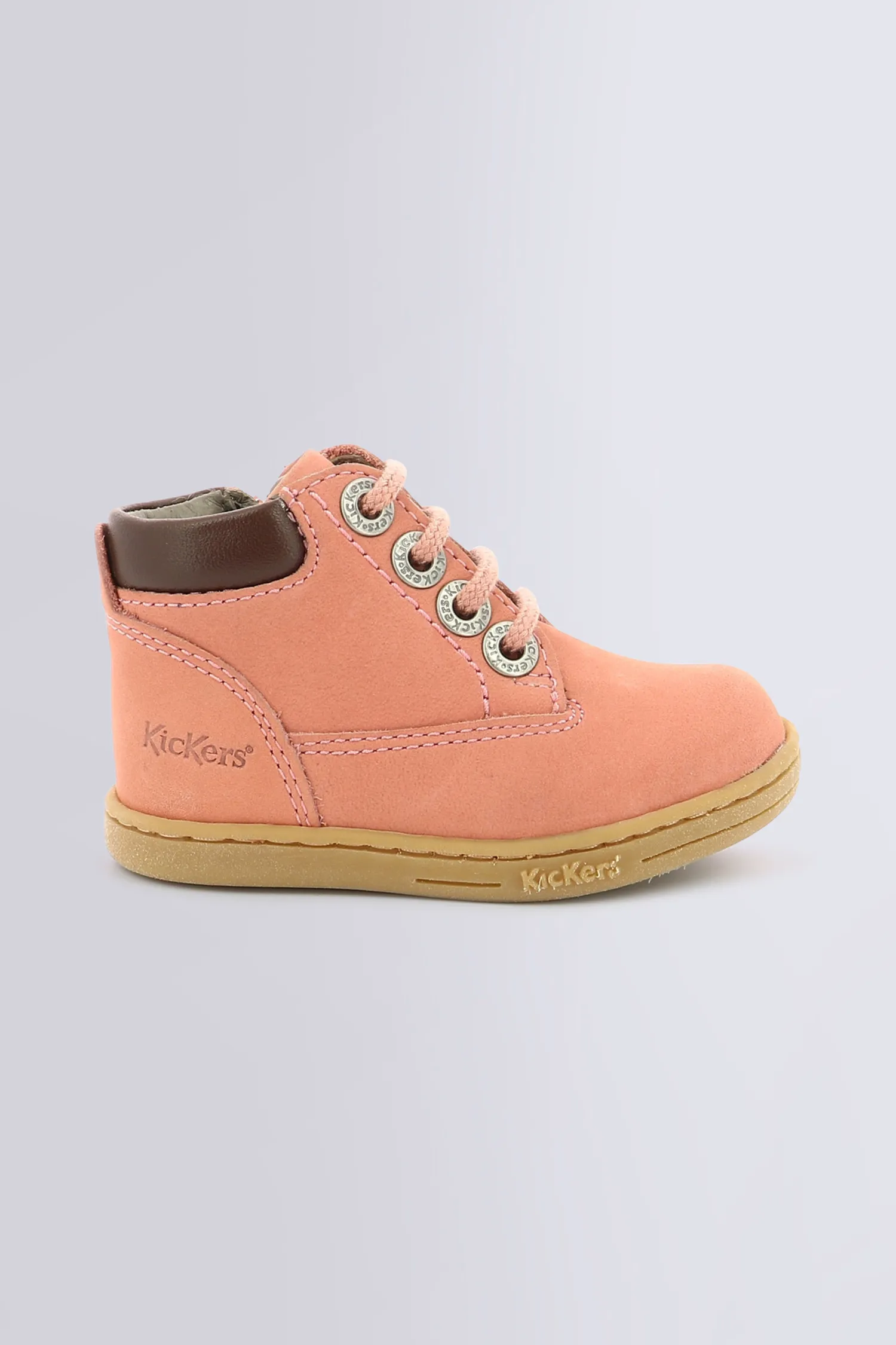 Tackland - Bottines rose clair pour fille et garçon - Kickers © Site Officiel