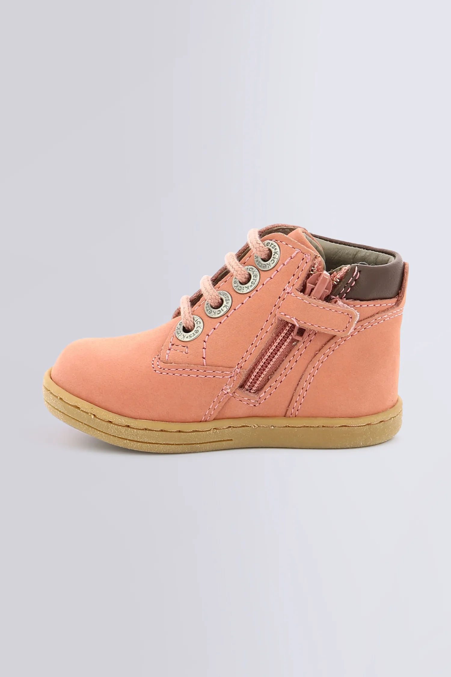 Tackland - Bottines rose clair pour fille et garçon - Kickers © Site Officiel